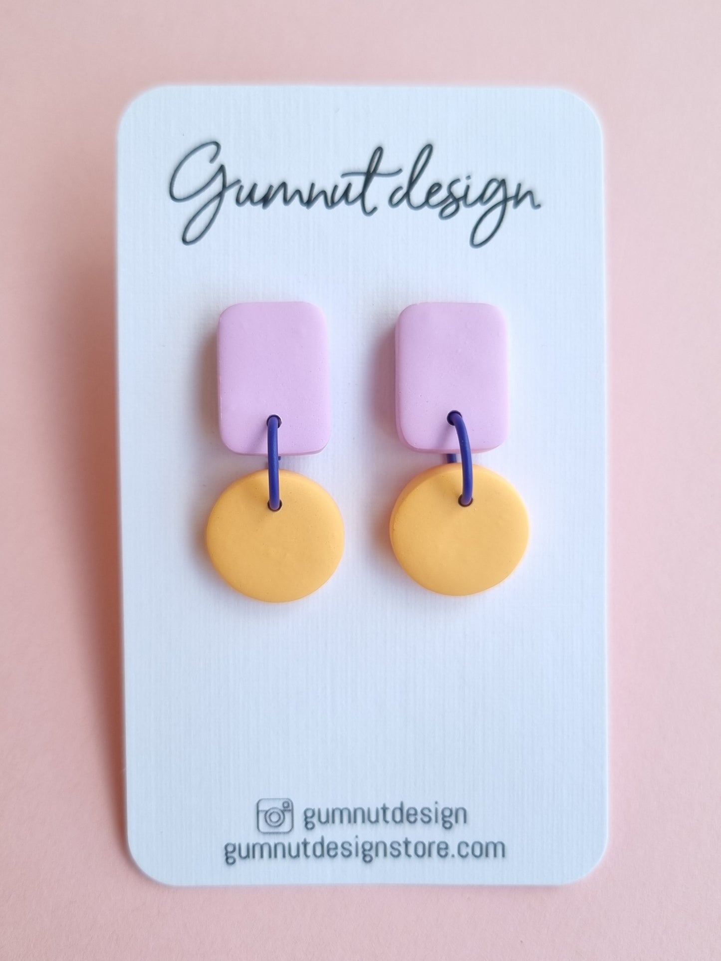 Lilac and Apricot Dangles