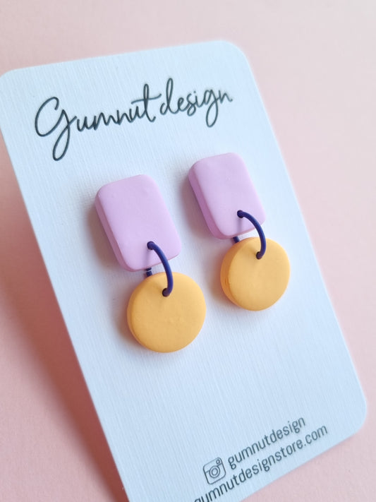Lilac and Apricot Dangles